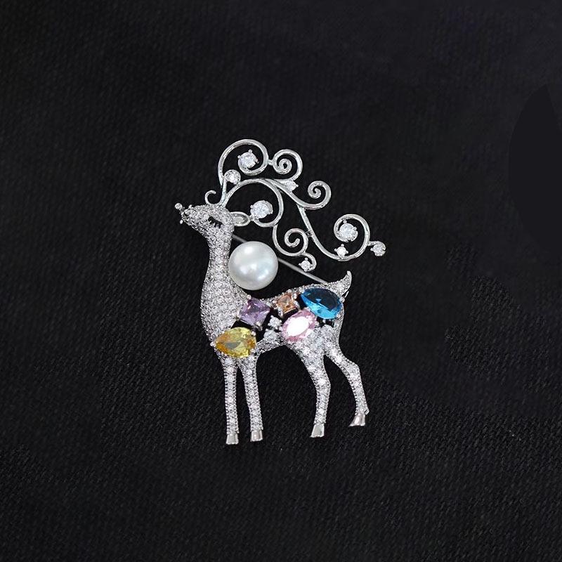 

Модная милая брошь в виде оленя для женщин, женская ниша, которая вам всем нужна, рождественская брошь в виде лося, булавка для свитера, костюма, аксессуаров