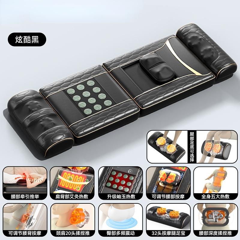 New Multi-functional Health Care Massager Electric Shiatsu Vibrating Heating Massage Lie Flat Cushion Massage Mattress for Body