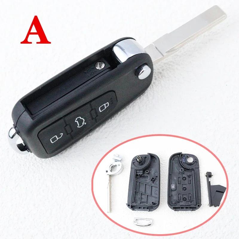 3 Bottons Replace Car Key Fob Shell Case Housing for Roewe 350 360 750 W5 550 for MG 3 5 6 7 MG3 MG5 MG6 MG7 GT GS Folding Key For Roewe