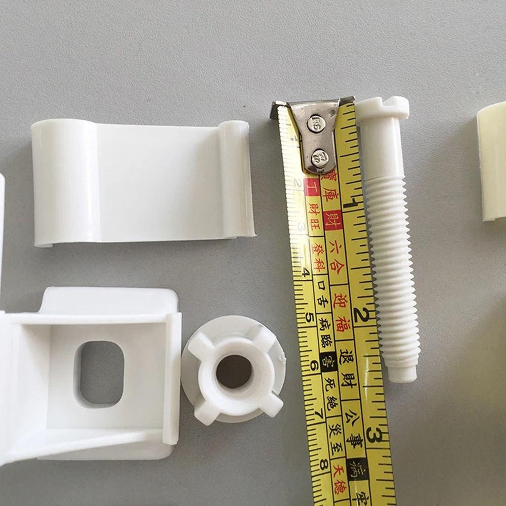 1Pair White Beige Hinge Bolts Screw Hinge Mounting Fittings  Bathroom Hardware Replacement Parts