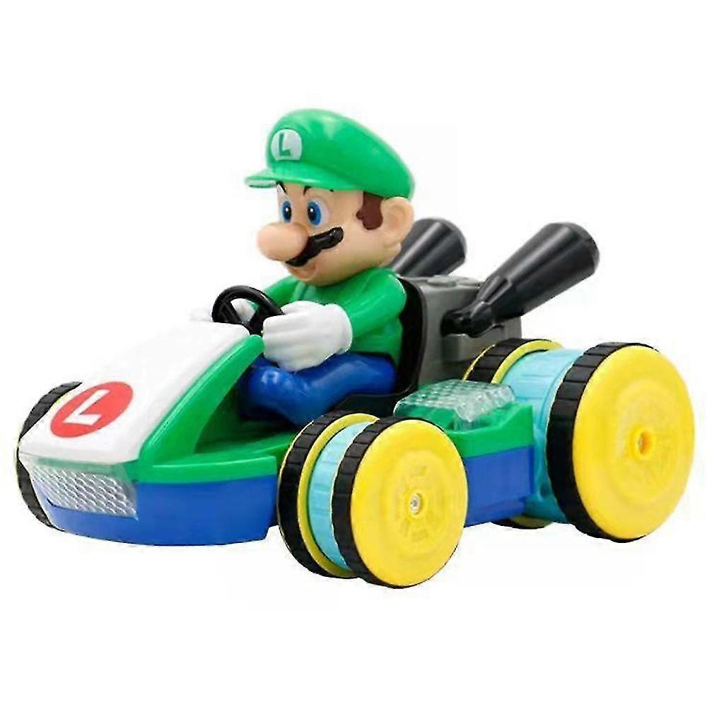 Super Mario Bros Kart Elektrické autíčko na dálkové ovládání Hračka pro děti, Mario Luigi Svítící hudební autíčko Kart Hračky Dětský dárek