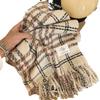 New Colorful Plaid Scarf for Women High End Imitation Cashmere Korean Version Versatile Thickened and Warm Autumn and Winter Long Shawl Scarf