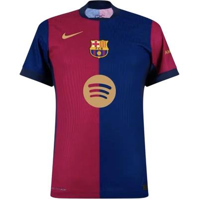 Maglia Gara Casa Barcellona Dri-FIT ADV 2024-2025 Moda Morbida Sport Manica Corta T-Shirt Uomo Top Rosso Blu FN8775-458