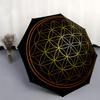 Golden Flower of Life - Sacred Geometry, Cars, or Any Smooth SurfaceUmbrella, Portable 3-Fold Umbrella for Men & Women,Christmas Gift ES68