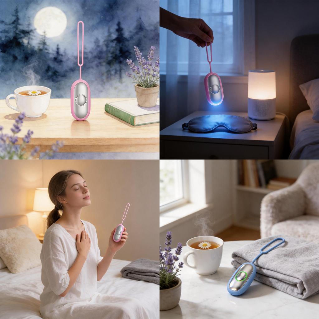 Portable Sleep Aid With Microcurrent Technology For Restful Nights And Stress Relief