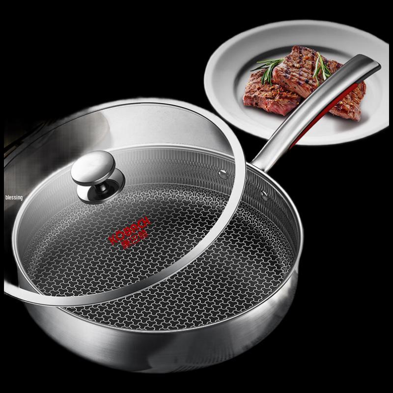 Kangbache Hongtu 3rd Gen 316L Honeycomb Frying Pan Set