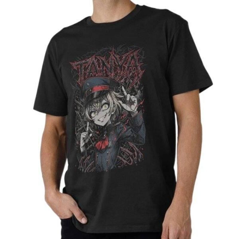 Tanya Degurechaff 0429 Saga Of Tanya The Evil Anime Gift t shirt Kawaii girls Manga tee Shortsleeve Y2K Clothes All size Tops S