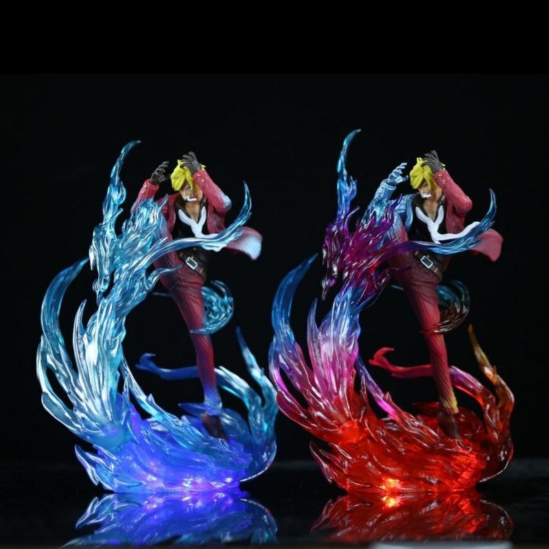 Thief King Jk Awakens Shan Zhi Figure Onigashima Demon Wind Leg Led Lights Animation Statue Desktop Decoration Gift