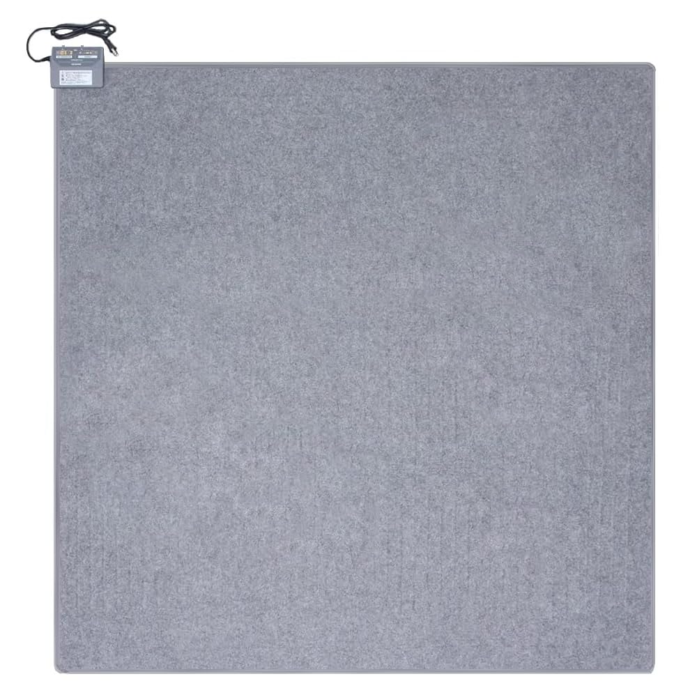 Iris Ohyama Electric 5 Temperature Automatic Electric Electric Heating Dust Mite Compatible with Gray Carpet, 2-Tatami Size, 176x176cm, Settings,