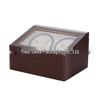 Leather Coffee Color PU Automatic Watch Winder Box for 10 Watches