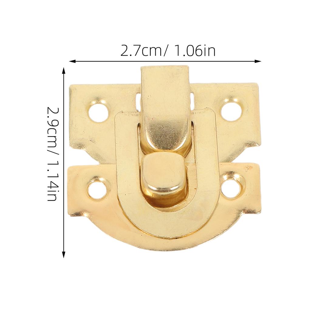 30Pcs Wood Box Latch Vintage Iron Cabinet Hasp Latch Replacement for Jewelry Boxes Chest Toolbox Buckle Lock