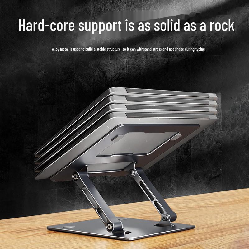 LS658 Dual-Layer Heightened Folding Laptop Stand with Enhanced Heat Dissipation