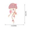 Unique Rhinestones Jellyfish Shaped Brooch Sea Creature Pin Jewelry Accessories For Jackets Coats And Bags