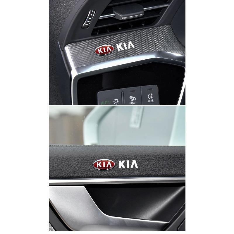 Universal 3D Alloy Metal Car Motorcycle Badge Sticker Decal Decor For Kia Rio Ceed Sportage Cerato Soul Sorento K2 K5 Flip
