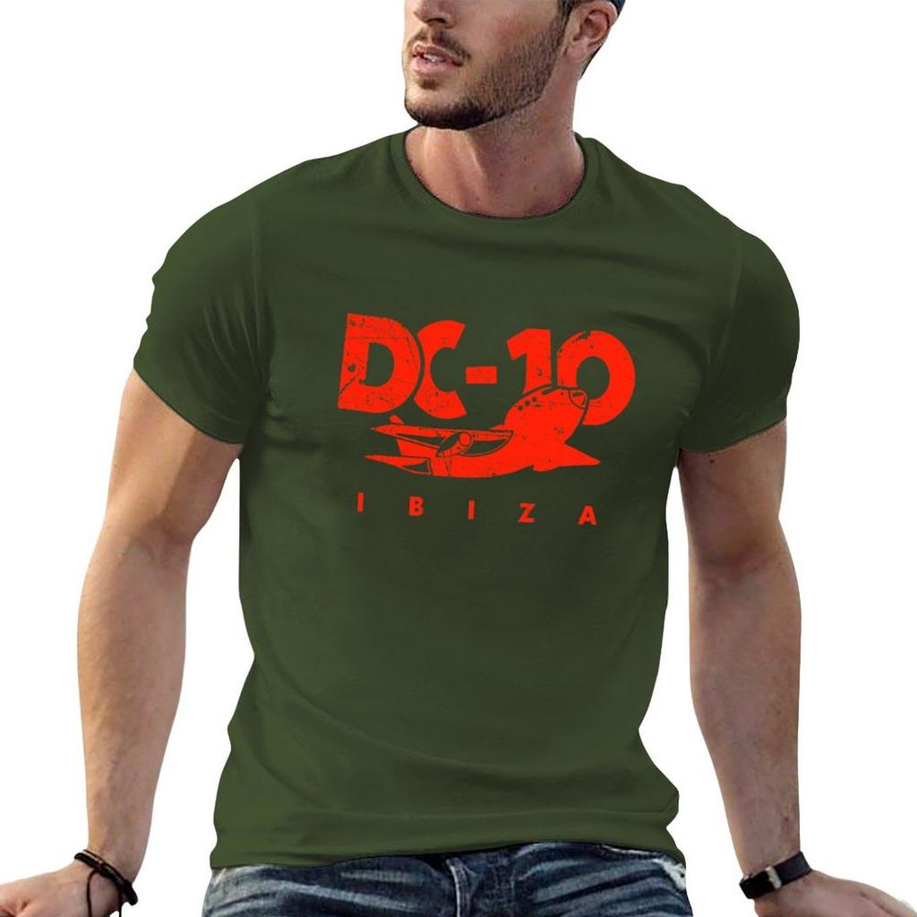 DC10 Bar Club IBIZA: Vintage Red MODEL Club Legend by La French Touch T-Shirt Blouse Anime Mens T Shirts Casual Stylish