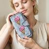 Gothic Skull Ice Cream Printed Long Wallet Fashion Large Capacity Card Holder Cool Pu Leather Purse For Women