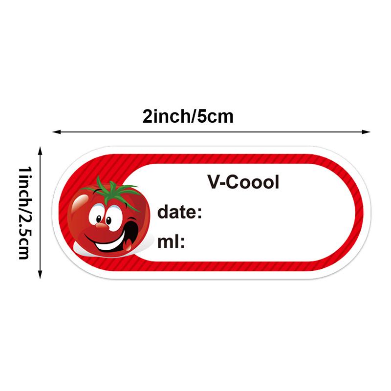 250 PCS Kitchen Food Label Stickers Roll Self Adhesive Date Marking Sticker Household Storage Tags