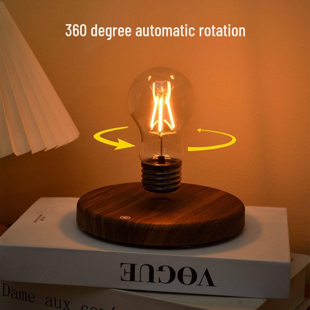Creative Magnetic Levitation Light Bulb for Bedroom and Living Room - Smart Night Light with Black Technology Atmosphere Enhancement