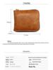MenBense Men's Retro Zipper Wallet: Fashionable, Short, Large Capacity, Multi-Card Slots.