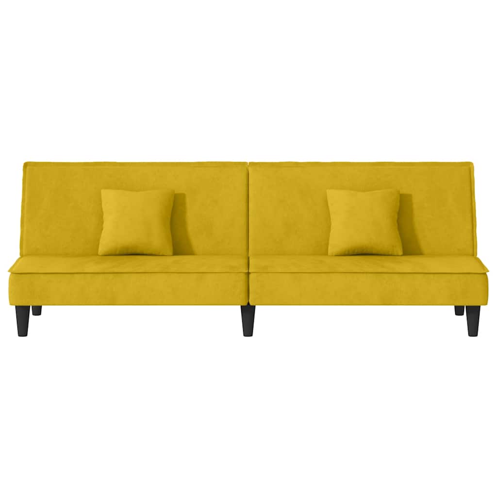 Yellow Velvet Sofa Bed