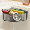 Suction Cup Sink Corner Rack Large Capacity Strong Load-bearing Easy To Install Multifunctional Kitchen Sink Caddy Organizer