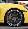 3D  8 Groups Sports Blade Night Reflective Permanent Tire Lettering Car Decals Decoration Stickers Kit Stickers for 4 Tires