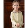 Girls Long Sleeve Knit Cardigan Solid Color Casual Kids Top