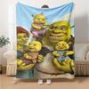 Shrek Theme Printed Blanket - Perfect for Couch, Bed, Travel & Outdoor Use | Machine Washable, Cozy & Durable.