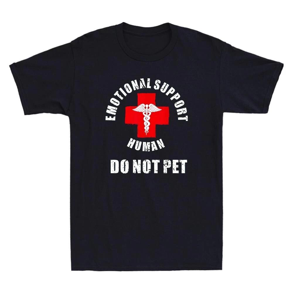 Emotional Support Human Do Not Pet -Service Dog Love Humor Vintage Men s T-Shirt S