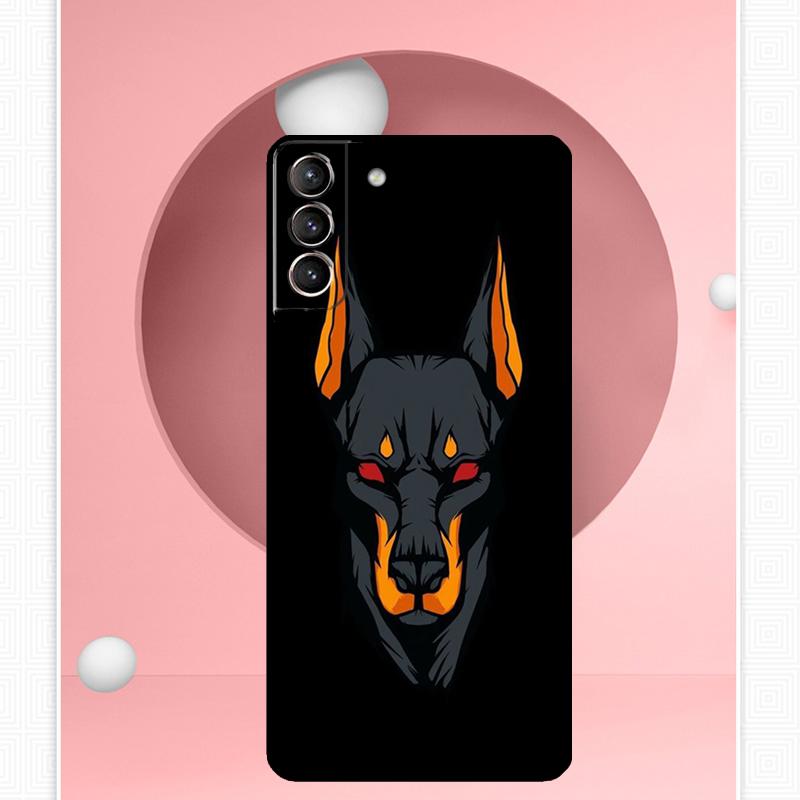Dachshund Doberman Dog Case For Samsung Galaxy S22 S23 S24 Ultra Note 20 10 S8 S9 S10 Plus S21 S20 FE Soft Cover