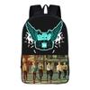 Zaino Scolastico Kpop Bangtan per Ragazzi Zaino Studente Borsa per Libri Bts Borsa a Spalla Suga Jin