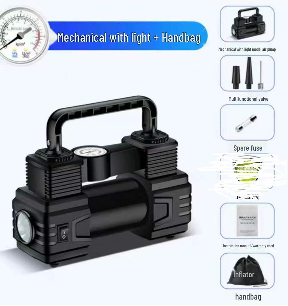 Wireless Smart Car Air Pump with Digital Display - 12V Portable Tire Inflator