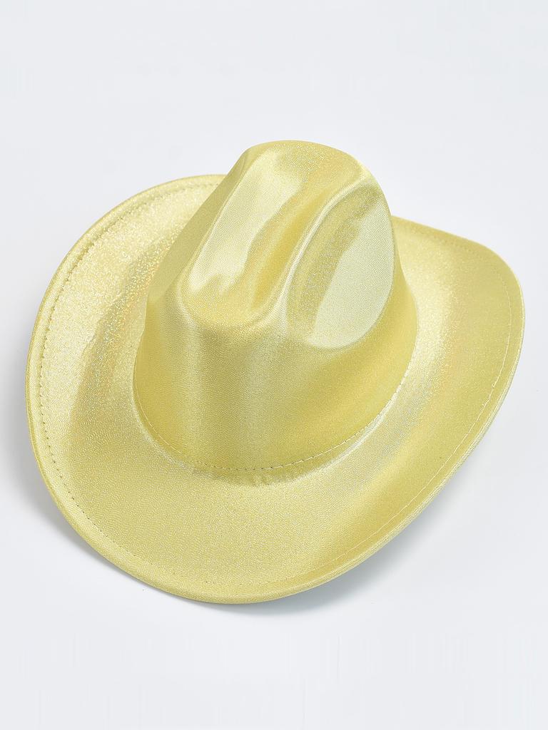 Damen Einfarbig Pailletten Fedora Hut Mode Festival Party Hochzeitskleid Hüte Cowgirl Jazz Kappe
