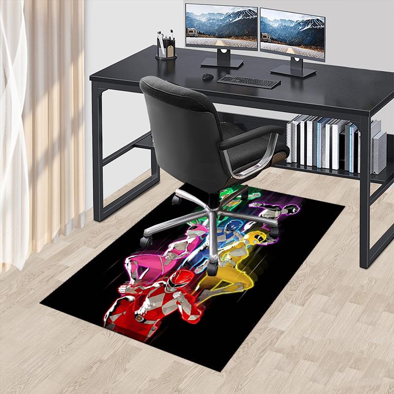 

1pc Power Rangers Anime Cartoon Design Office Chair Mat Non-Slip Carpet for Home Decor, Living Room, Bedroom, Game Room - Perfect Gift for Fans.T089 60cm by 90cm