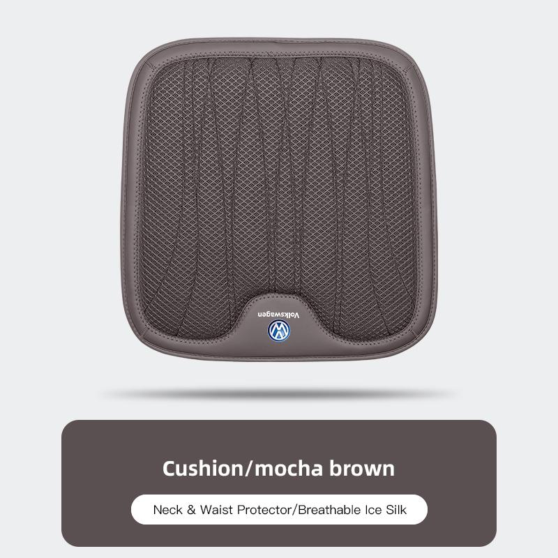 For VOLKSWAGEN VW Car Seat Ice Silk Pillow Neck Driving Seat Headrest Back Cushion For Volkswagen Polo Golf Tiguan Passat Sharan