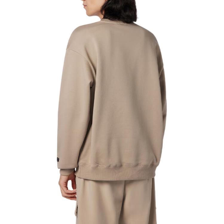 New Balance Sweatshirts Men's Khaki Crew Neck Moderate Regular NCD43081-LBE