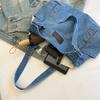 Korean Style Denim Shoulder Bag Simple Underarm Packs Casual Handbag  Girls