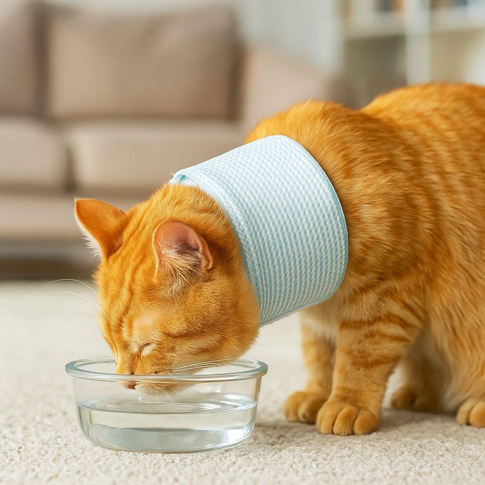 Mesh Cat Recovery Collar Soft Pet Anti-lick Collar Pet Wound Recovery Collar  Allergy Prevention