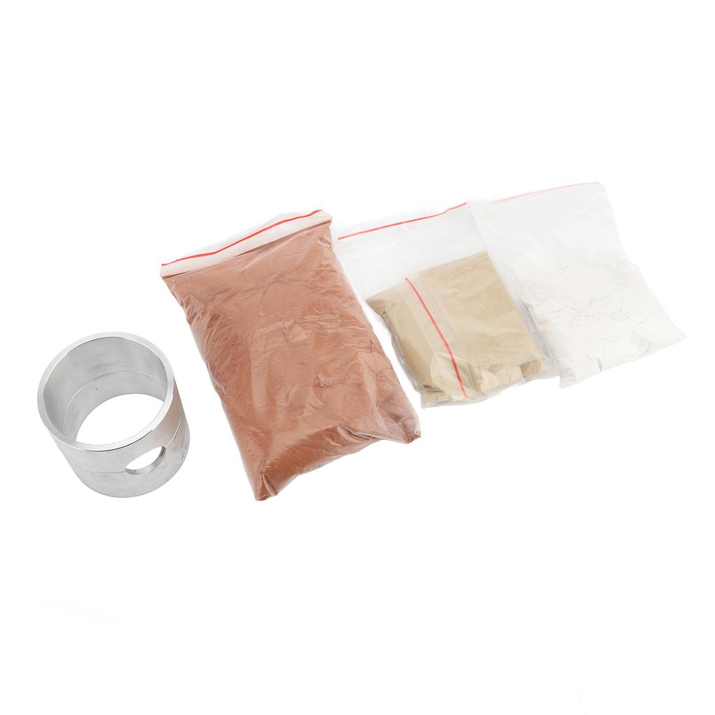 Aluminiumlegierung Sandgusskasten Schmuckguss Zylindrischer Behälter für DIY Metallschmuckherstellung