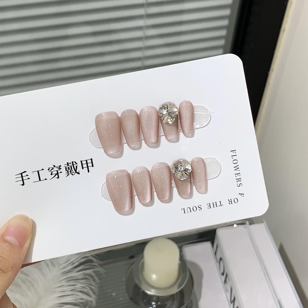 Handmade Ceramic Glass Bead Side Light Cat Eye Diamond Ball Pile Snow Fu Patch Nail Patch