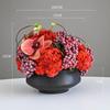 High-End Artificial Flower Arrangement with Ceramic Vase