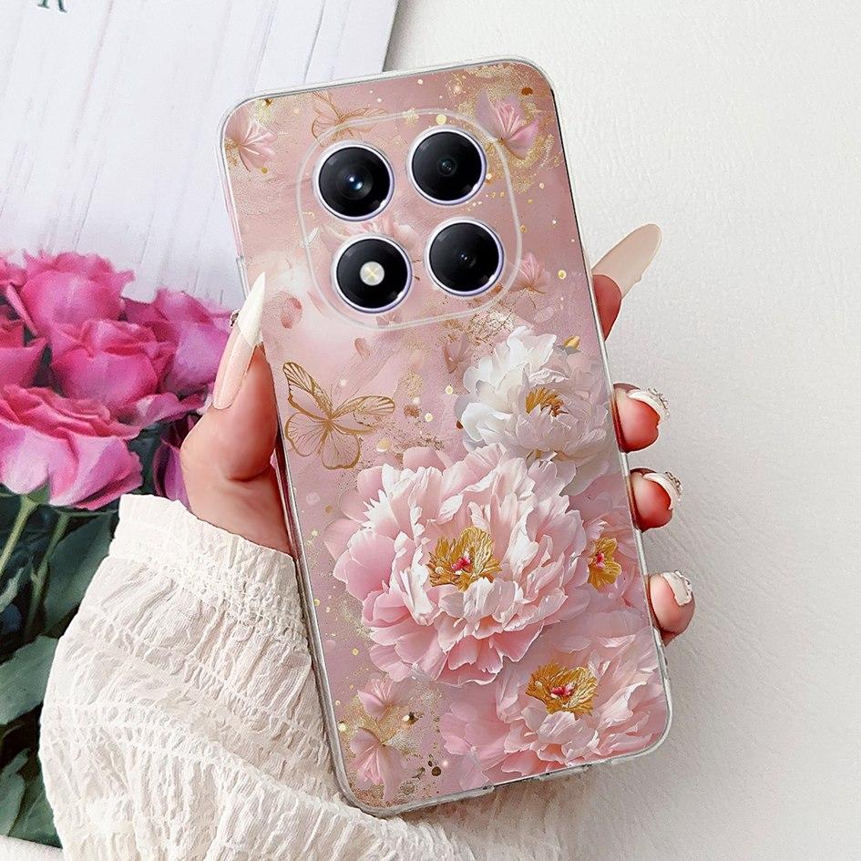 For Xiaomi Redmi Note 14 Pro 5G Case 2025 New Stylish Flower Soft Silicone TPU Phone Cover For Redmi Note 14 Pro+ Plus Protector