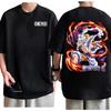 One Piece Luffy Gear 5 Nika T-shirt Men Cotton Anime Graphic Tee Crew Neck Short Sleeve Trendy Casual Daily Top