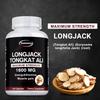LONGJACK TONGKAT ALI - 1600 mg Per Serving - Herbal Extract - Supports Mental Focus and Strength Gains