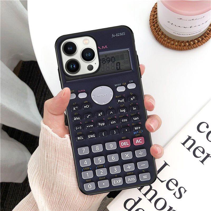 Funda Retro Peculiar Funny Calculator Phone Cover For Iphone 14pro 11pro 12 13pro Max 5s 6s Xs 7 8plus SE Xr 12mini Coque Cases