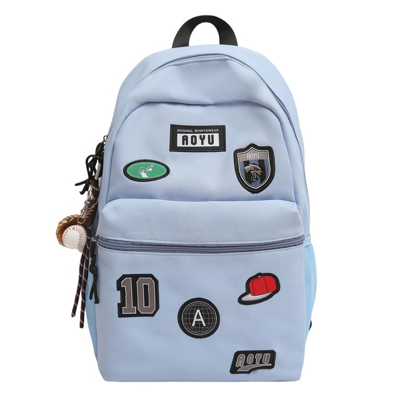 Print Student Schoolbag Unisex Lightweight Large Capacity Backpack
