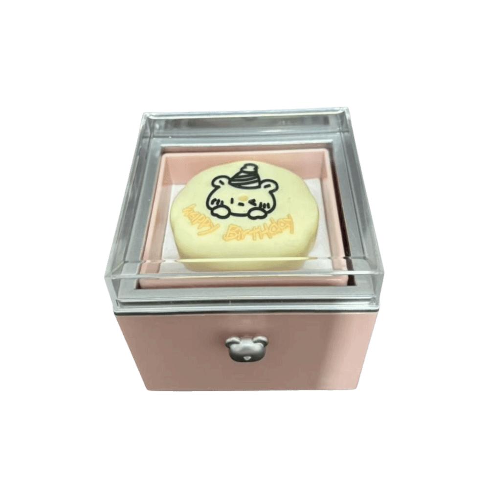 Automatic Flip Bear Flip Ring Boxs Spinning Design Mini Cake Surprise Rotating Box Anniversary