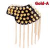 2PCS Jacket Vintage Brooch Accessories Club Tassel Chain Epaulette Rivet Shoulder Badges Pin Style Fashion Evening Party Decors