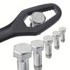 1 Piece Multifunctional Black 5mm Thickness T-Shaped Wrench, Adjustable Self-Tightening Double-Head Wrench, 3-17 Mm Wrench,