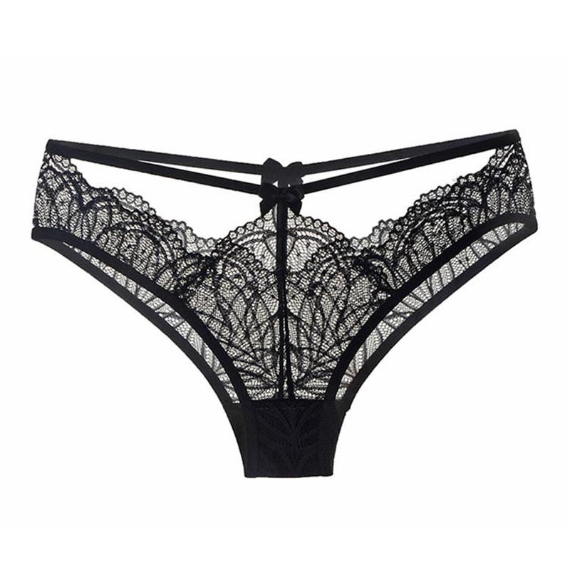 Krajka Dámské Kalhotky Spodní kalhotky s nízkým pasem Dutá tanga G-String Spodní prádlo Spodní prádlo K140